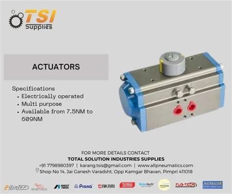 Model Namenumber Act Air Operater Pneumatics Acutator 230 V Ac At