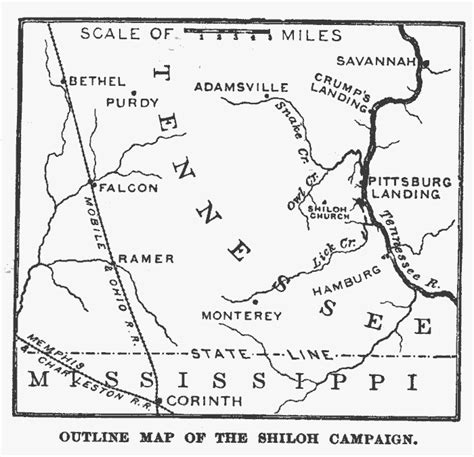 Battle Of Shiloh Map