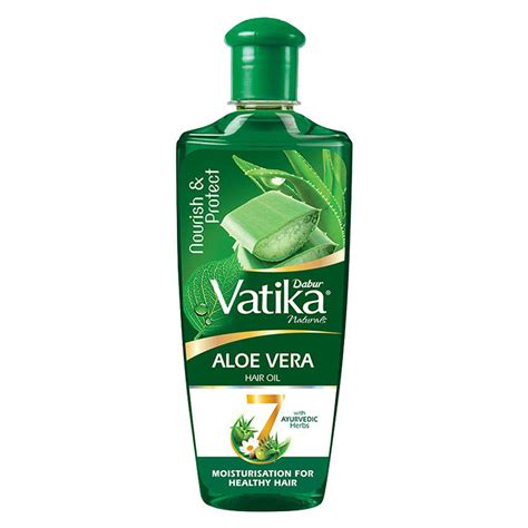 Dabur Vatika Naturals Aloe Vera Hair Oil with 7 Ayurvedic Herbs, 300ml ...