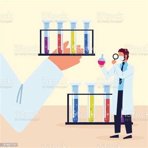 실험실 화학 직원 건강 진단에 대한 스톡 벡터 아트 및 기타 이미지 건강 진단 건강관리와 의술 과학 Istock