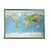 Georelief World Relief Map Large 3D With Wooden Frame