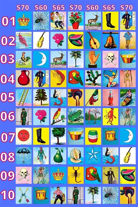 Loteria Game Board Template - Printable Calendars AT A GLANCE