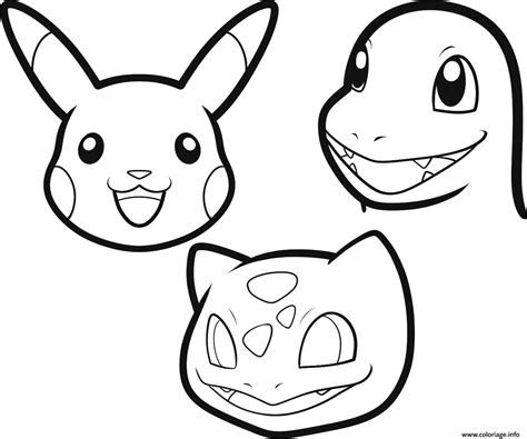 Coloriage dessin pokemon facile a colorier - JeColorie.com