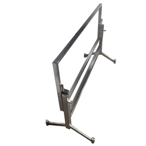 Silver Foldable Stainless Steel Table Frame Grade Of Material SS202