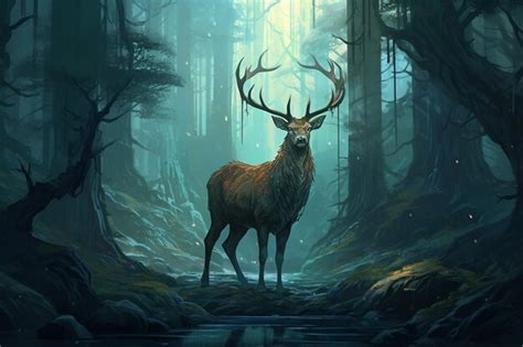 Premium AI Image | forest animals