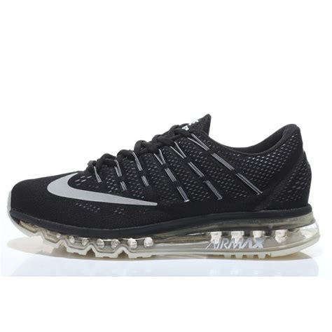 billige nike air max 2016 mænd løbesko sort sølv outlet købe billige