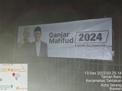 70 Spanduk Ganjar Mahfud Di Banten Raib Kompas Id