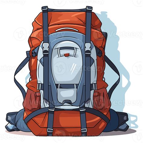 Hiking Backpack Clipart Generative Ai Png