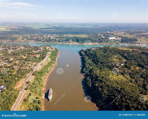 Triple Frontier Tri Border Junction Of Paraguay Argentina And Brazil