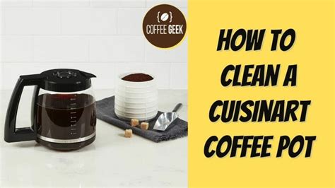 how to clean a cuisinart coffee pot