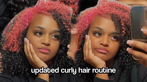 Updated Curly Hair Routine 3b3c Youtube