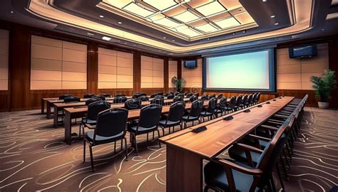 Professional Conference Center Room Stock Illustration Illustration