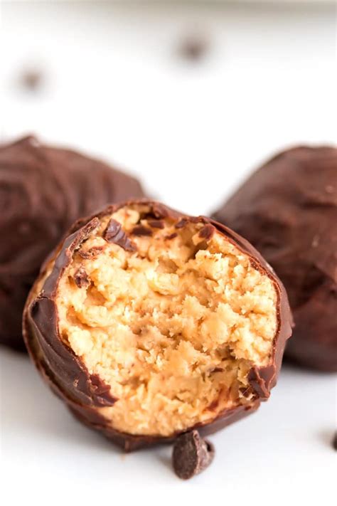 Chocolate Covered Peanut Butter Balls With Rice Krispies Easy Budget