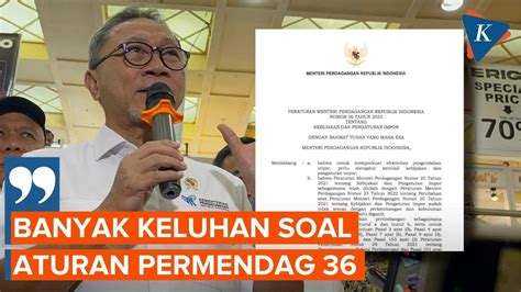 Mendag Zulkifli Hasan Akan Evaluasi Permendag Soal Impor Akui Banyak