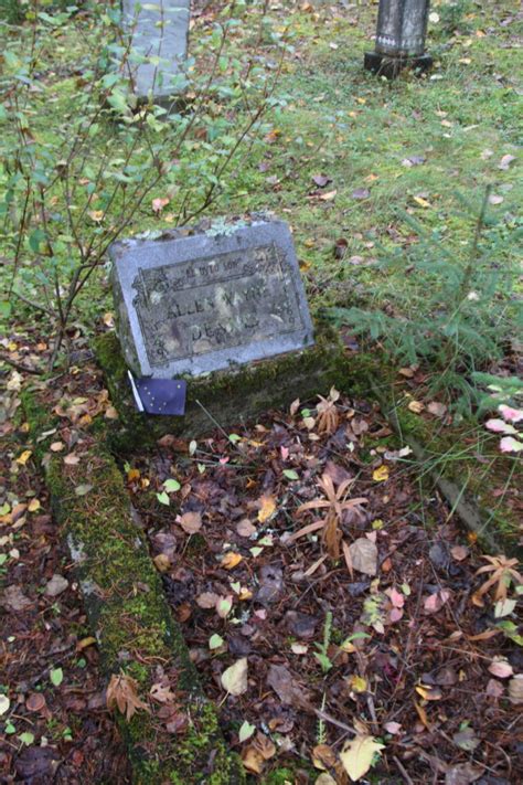 Grave Of Allen Wayne Dennis In The Pioneer Cemetery At Skagway Alaska