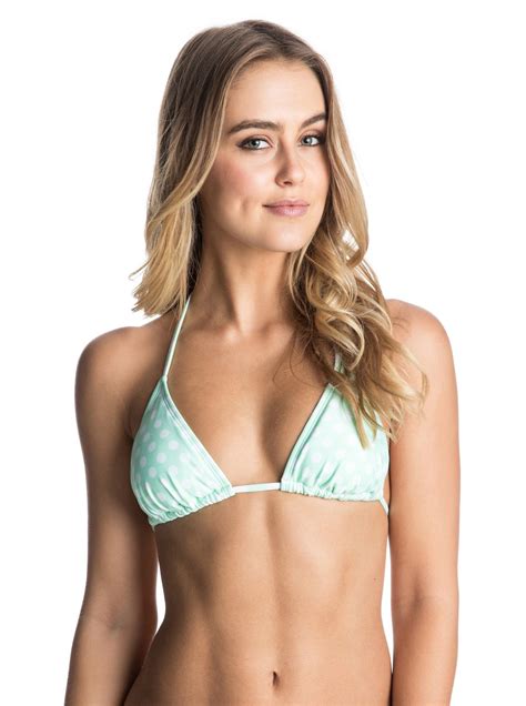 Pop Surf Optic Nature Tiki Tri Bikini Top ARJX303097 Roxy