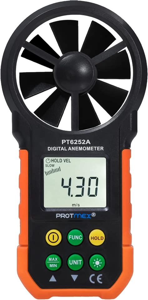 Protmex Ms A Digital Anemometer Air Volume With Lcd Screen And