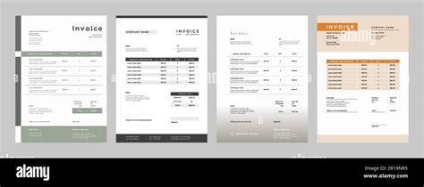 Business Invoice Template Professional Payment Agreement Layout