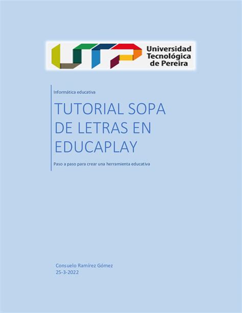 Calam O Tutorial Para Crear Una Sopa De Letras En Educaplay