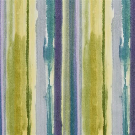 Caribbean Aqua And Green Contemporary Prints Upholstery Fabric By The