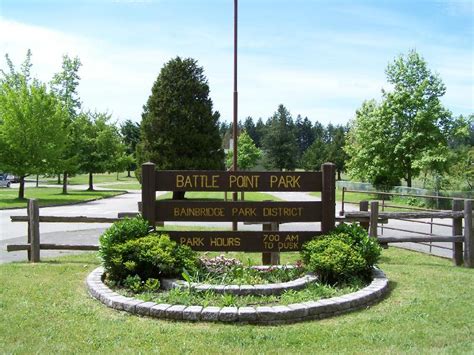 Bainbridge Island WA Entrance To Battle Point Park Photo Picture