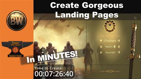 Baileywiki Module Tutorial Configurable Landing Pages For FoundryVTT
