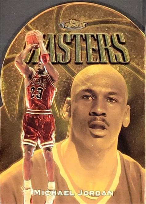 Michael Jordan 1997 Topps Finest 154 Gold Embossed No Coating