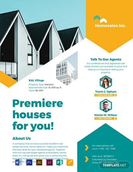 Real Estate Flyer 22 Examples Word PSD AI Tips