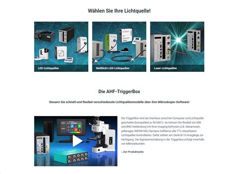 Webrelaunch und Online Shop für AHF Analysentechnik