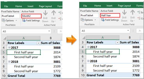 How To Rename Group Or Row Labels In Excel Pivottable