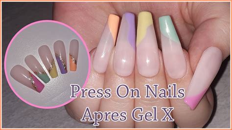 U As Press On Nails Como Se Hace Tecnica Apres Gel X