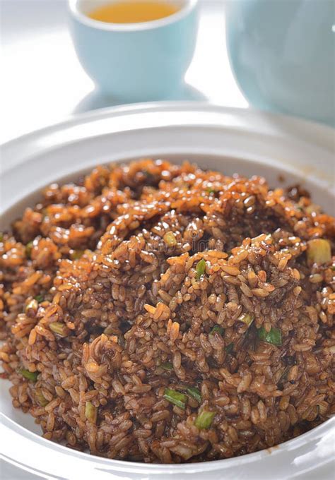 Soy Sauce Oyster Fried Rice Stock Photo Image Of Bean Sauce 125138974