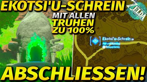 NEU Ekotsi u Schrein mit allen Truhen abschließen Zelda Tears of the