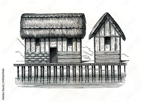 Stilt Houses Clipart Images