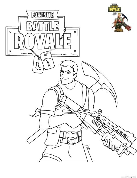 Fortnite Battle Royale Coloring Pages Printable