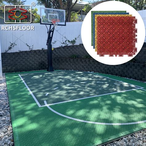 Mm Mm Pp Tennis Court Tiles Backyard Basketball Court Plastic