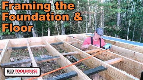 Offgrid Cabin Build Part 3 Foundation Piers And Subfloor Framing