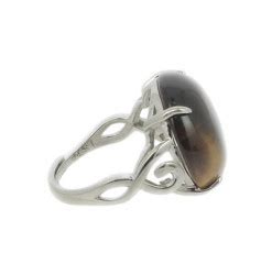 Bague Oeil De Tigre Et Argent Collection Lady M Minerals Store