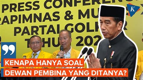 Ramai Isu Jokowi Jadi Wanbin Golkar Plt Ketum Kenapa Cuma Dewan