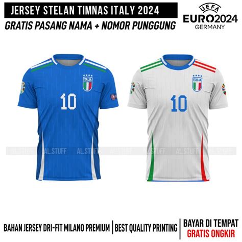 Baju Jersey Timnas Italy Euro Premium Terbaru Gratis Pasang Nama