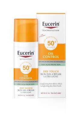 EUCERIN SUN SPF50+ Слънцезащитен гел-крем за лице за мазна кожа 50ml ...