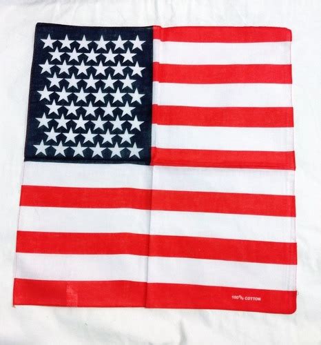 Bandana Bandeira De Estados Unidos Eua 12 Unidades Unissex Mercadolivre