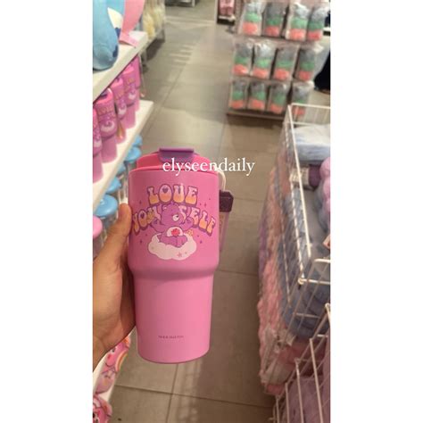 Jual Miniso X Care Bears Stainless Steel Water Tumbler Pink Edition Sz