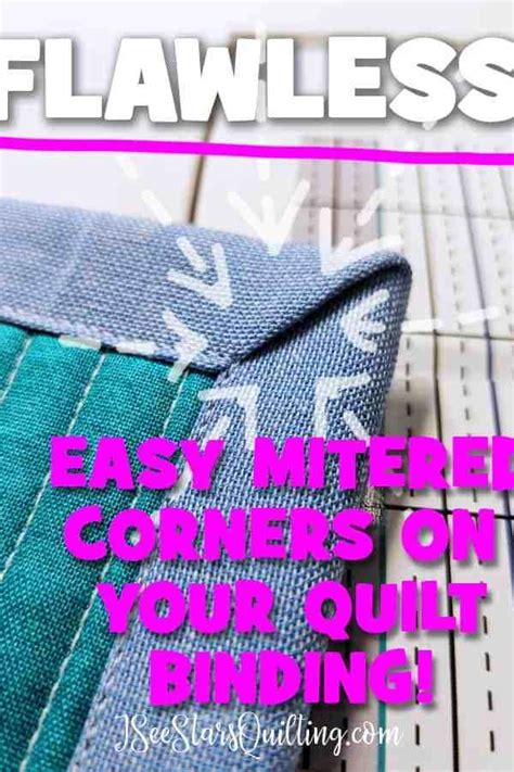 How To Create A Mitered Corner In Your Quilt Binding Quilt Binding