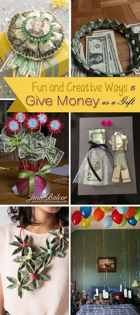 Fun And Creative Ways To Give Money As A T Wedding T Money Money Origami Creative