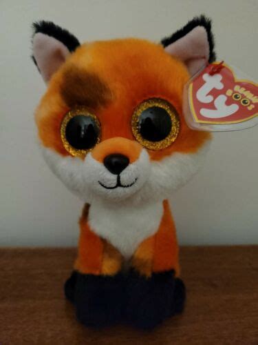 2021 Ty Beanie Boos Meadow The Fox Glitter Eyes Regular Size 6 Inch