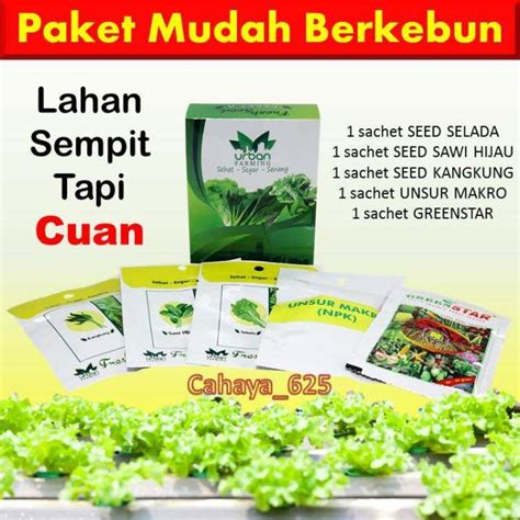 Benih Urban Farming Benih Sayuran Lengkap Paket Benih Sayuran