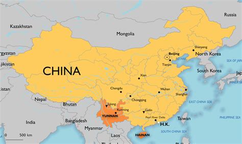 Карта китая и гонконга на русском языке