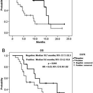 Kaplan Meier Survival Analysis Of Egfr Expression Subgroups A