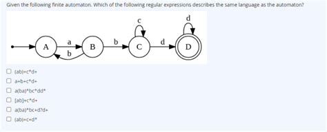 Convert Finite Automaton To Regular Expression Computer Science Stack